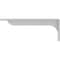 Ekena Millwork Embrey Steel Bracket, Hammered White 2"W x 14"D x 5 1/4"H BKTM02X14X05EBHWH - alternate 3